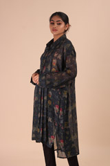 Dark Green Floral Midi DressIMG_7015 copy